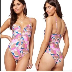 I*space Roxanne Bitsy One Piece Swimsuit In Sundazed Floral NWOT